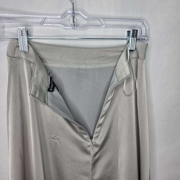 Sincerely Julies Gray/Silver Long Maxi A Line Front Slit Women's Skirt Size S - Picture 13 of 13